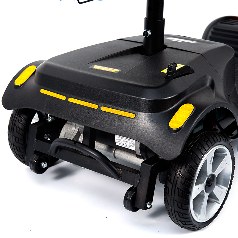 YL-07 Skuter Mobiliti Berkuasa Elektrik Boleh Dilipat Perjalanan 4 Roda dengan Bakul