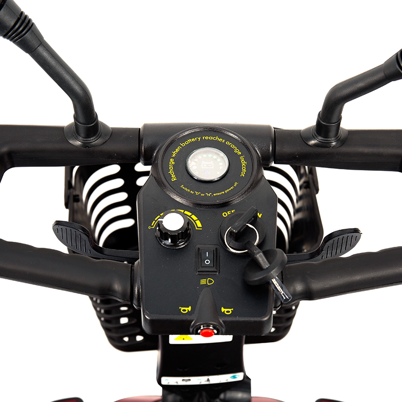 Skuter Mobiliti Bermotor Lipat Mudah Alih YL-01S 4 Roda untuk Warga Emas