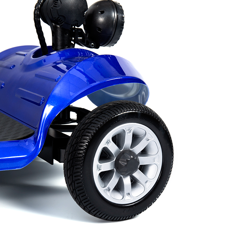 YL-09B Skuter Mobiliti Ringan 4 Roda Lipat dengan Bakul