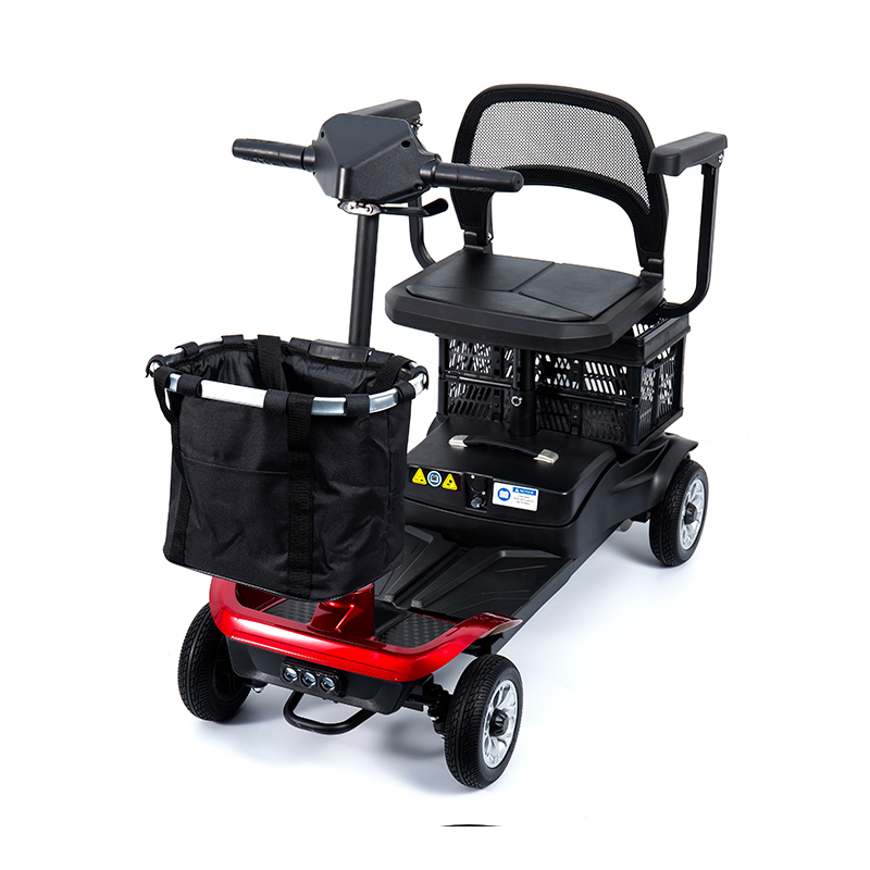 YL-02 Skuter Mobiliti 4 Roda Ringan untuk Warga Emas, Menampilkan Tempat Duduk Pusing 360°