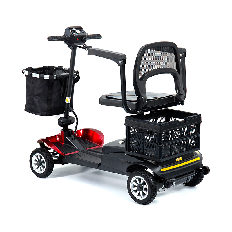 YL-02 Skuter Mobiliti 4 Roda Ringan untuk Warga Emas, Menampilkan Tempat Duduk Pusing 360°