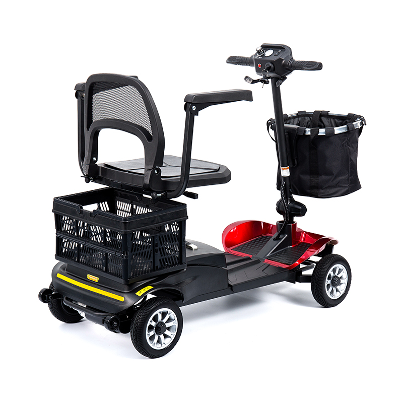 YL-02 Skuter Mobiliti 4 Roda Ringan untuk Warga Emas, Menampilkan Tempat Duduk Pusing 360°