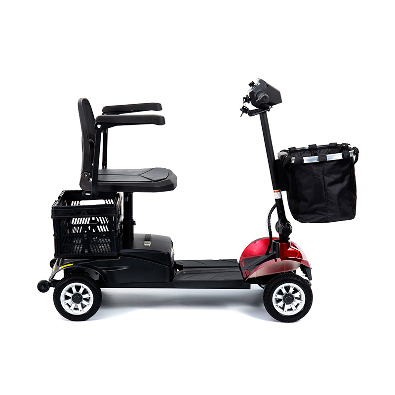 YL-02 Skuter Mobiliti 4 Roda Ringan untuk Warga Emas, Menampilkan Tempat Duduk Pusing 360°