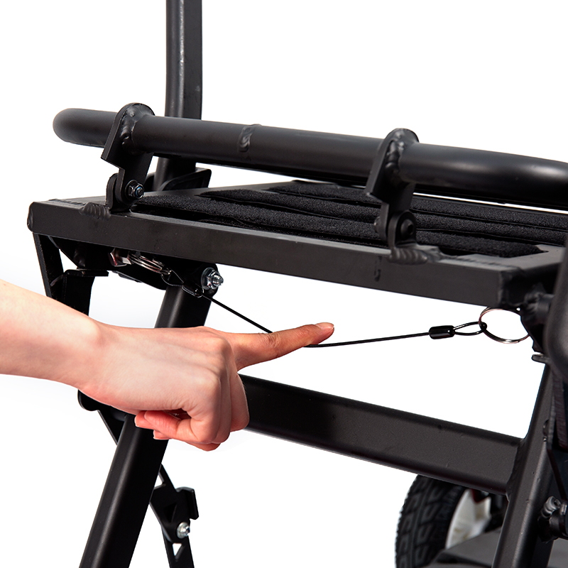 YL-211 Skuter Elektrik Pelancong 4 Roda untuk Warga Emas dengan Lampu Depan LED, Bakul