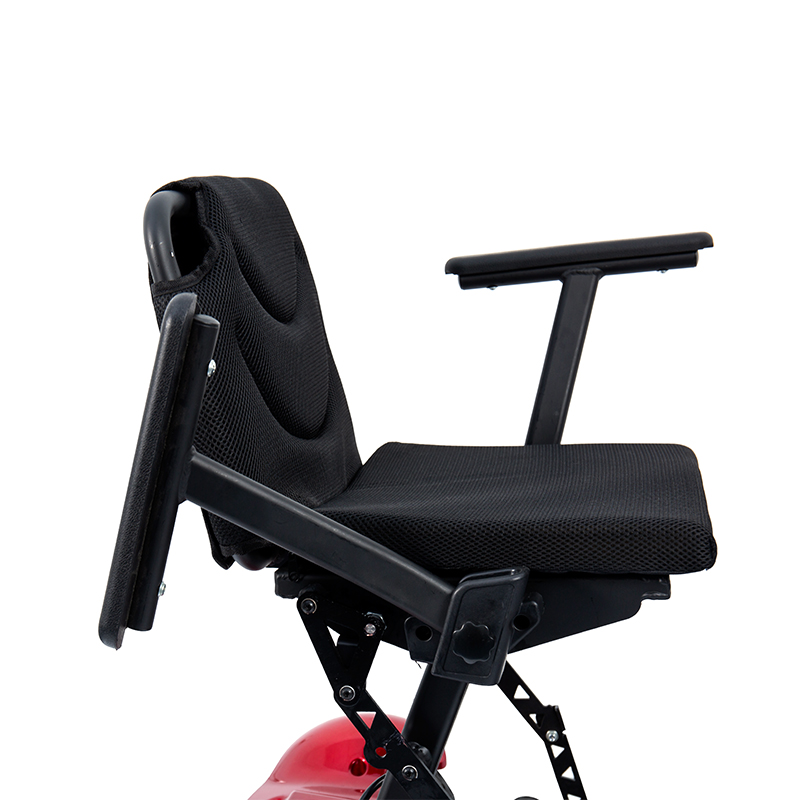 YL-211 Skuter Elektrik Pelancong 4 Roda untuk Warga Emas dengan Lampu Depan LED, Bakul